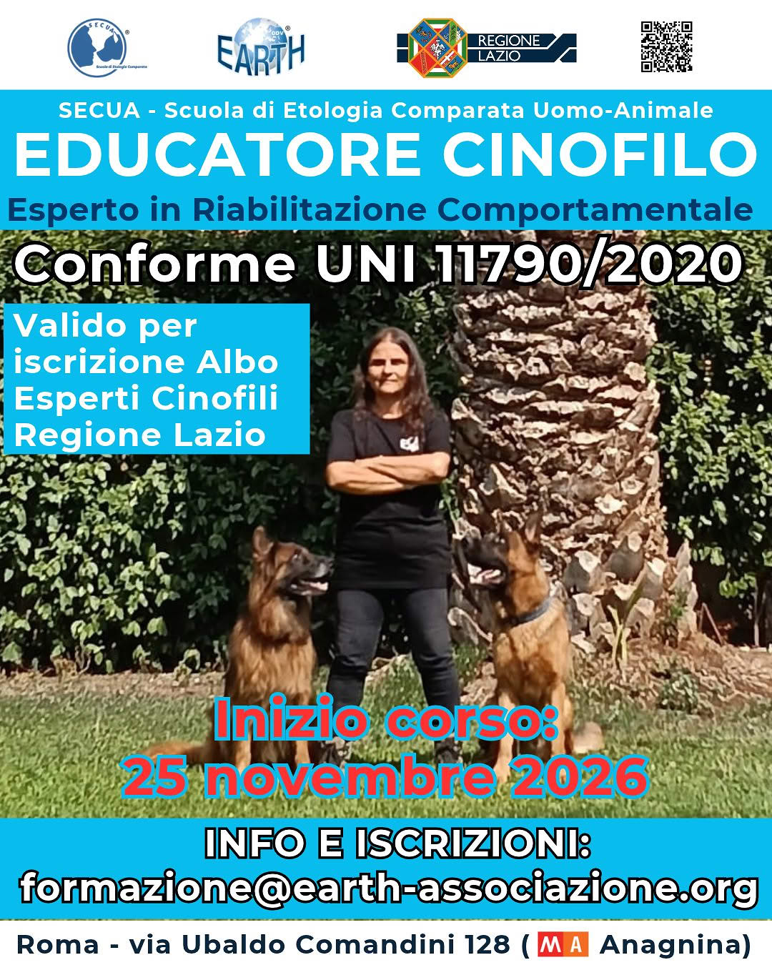 IN PARTENZA IL NUOVO CORSO PER EDUCATORE CINOFILO