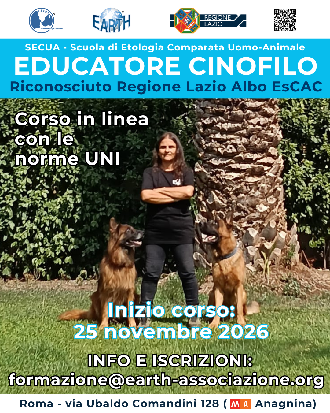 VUOI DIVENTARE EDUCATORE CINOFILO? IL 25 NOVEMBRE INIZIA IL NUOVO CORSO